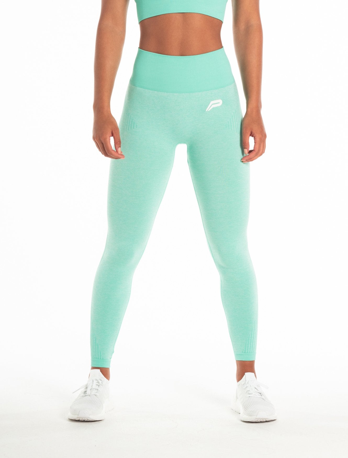 ADAPT Seamless Leggings / Aqua Teal Pursue Fitness 1