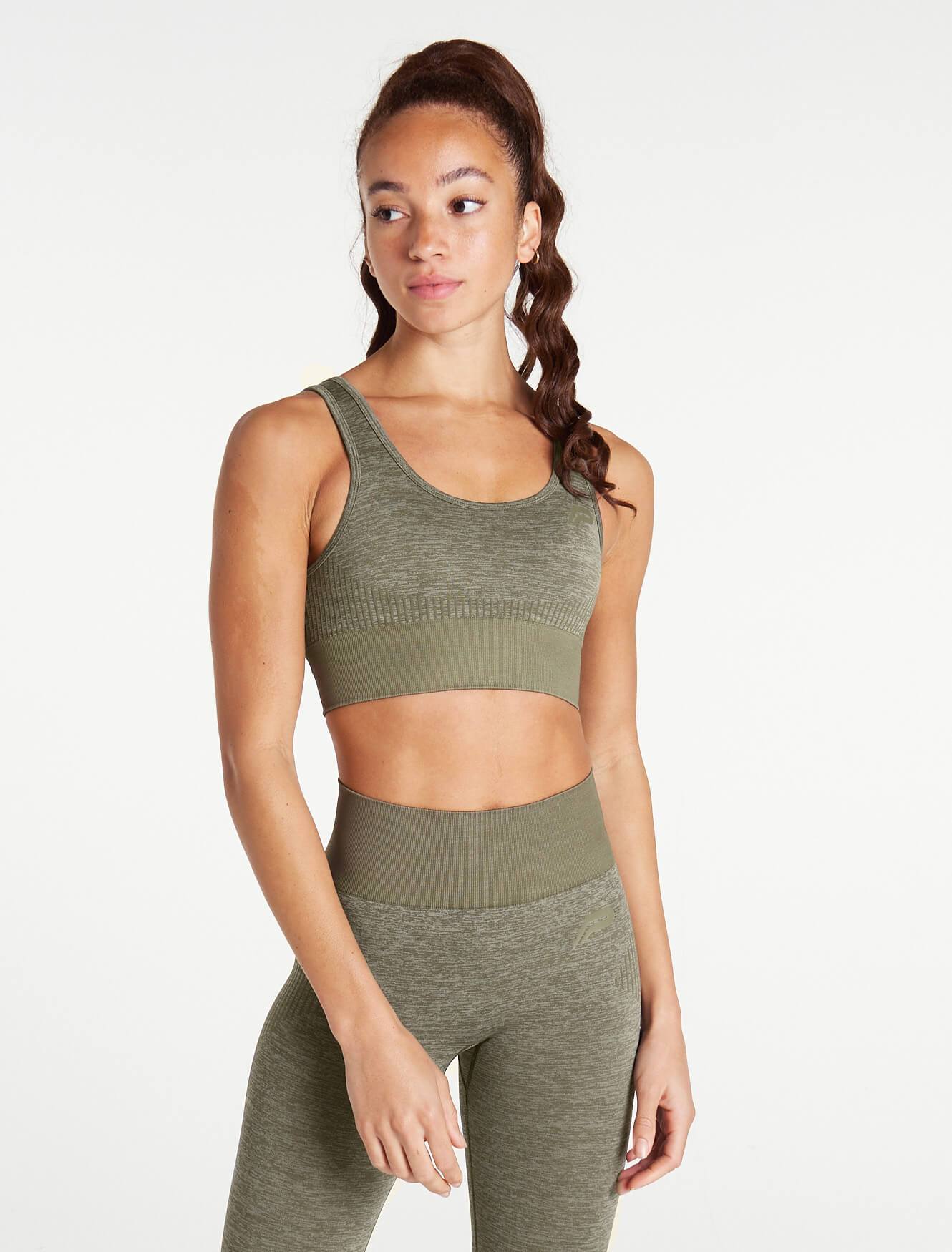 ADAPT Seamless Sports Bra / Khaki Pursue Fitness 1