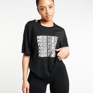 Boyfriend T-Shirt / Black Pursue Fitness 1