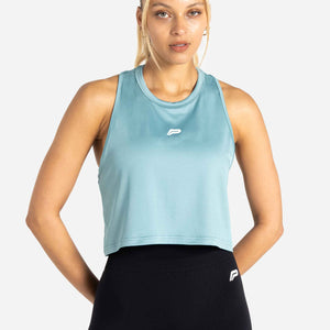 BreathEasy® Crop Vest / Dusky Blue Pursue Fitness 1