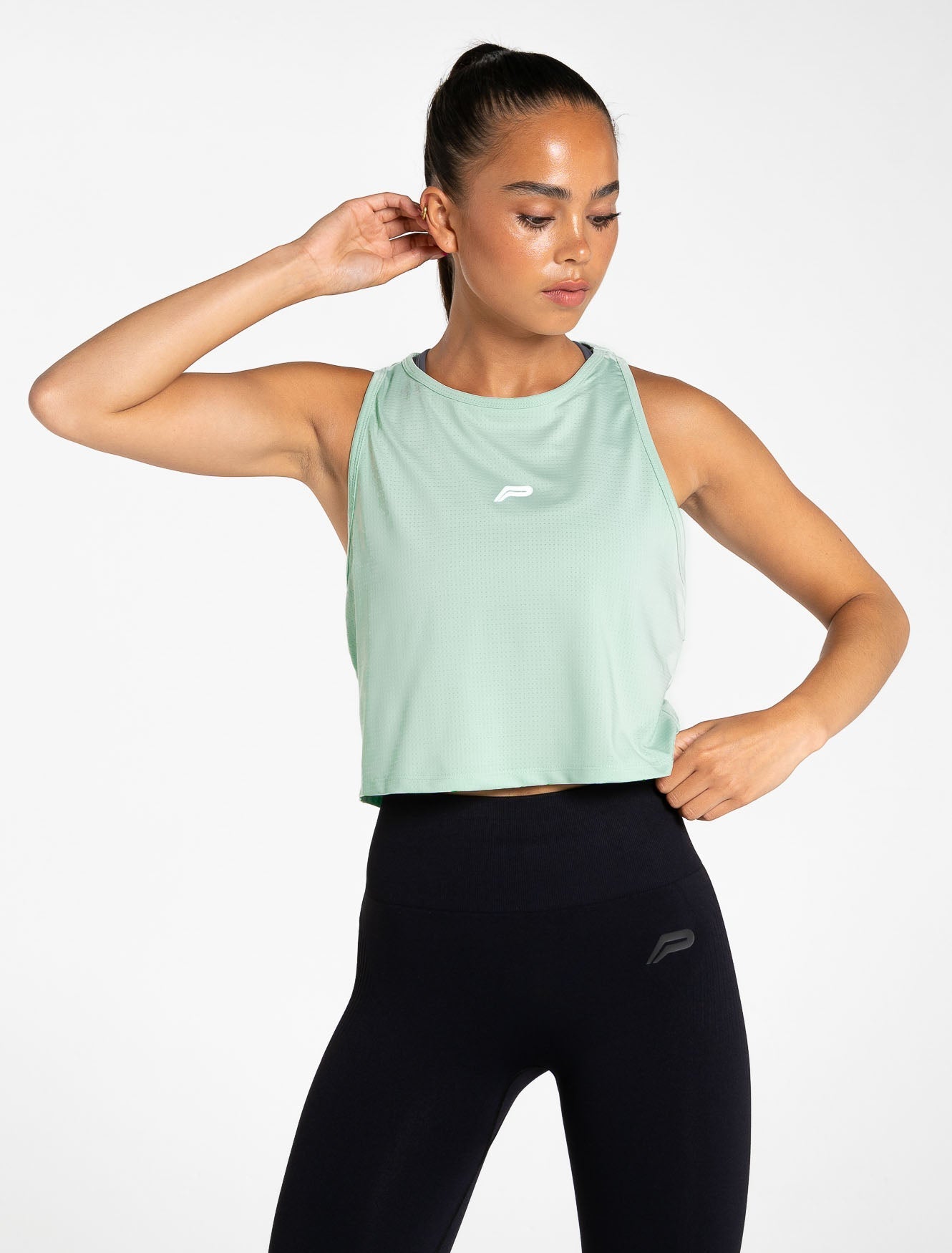 Breeze Crop Tank / Mint Green Pursue Fitness 1