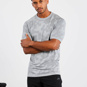 Camo Seamless T-Shirt / Grey Pursue Fitness 2