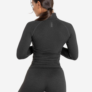 Core Seamless ¼ Zip / Black Marl Pursue Fitness 2