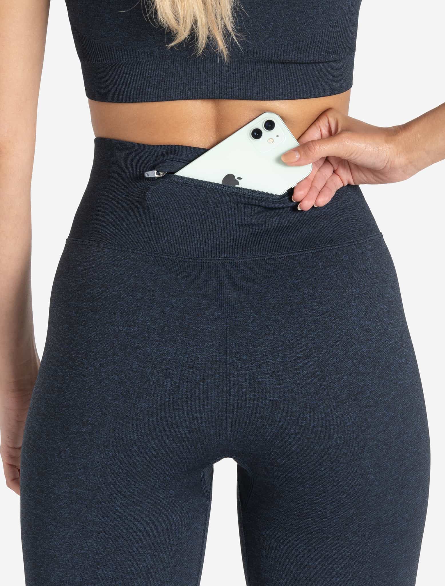 Core Seamless Pocket Leggings / Navy Marl Pursue Fitness 2