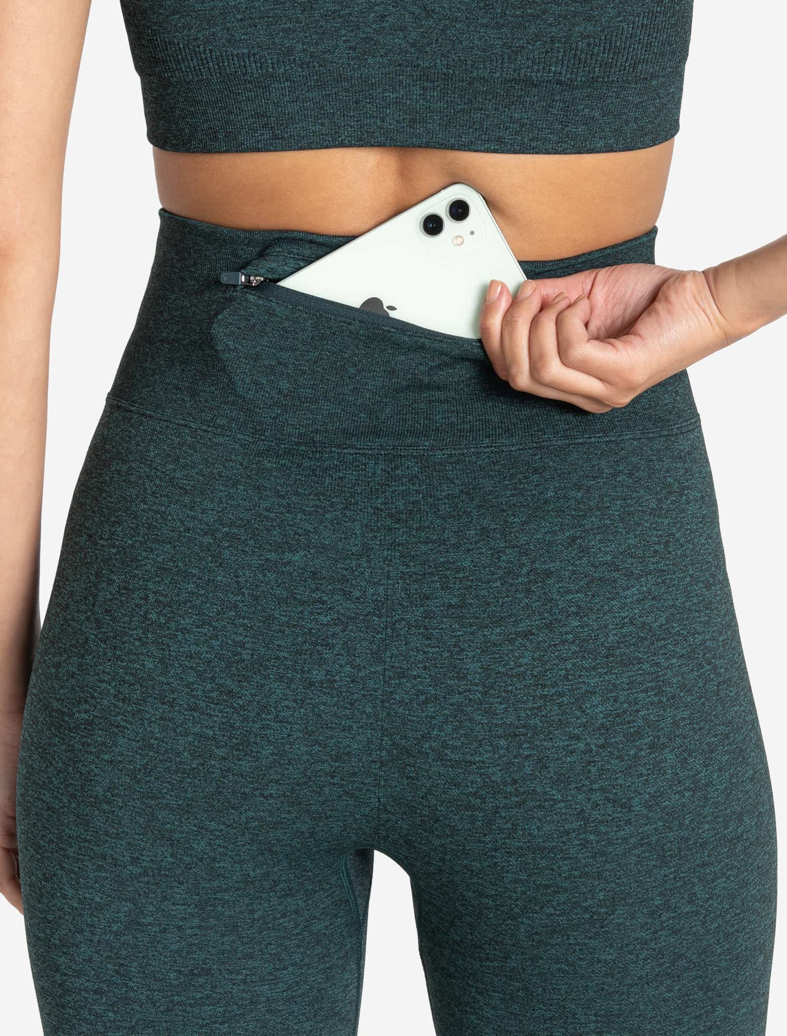 Core Seamless Pocket Leggings / Teal Marl Pursue Fitness 2