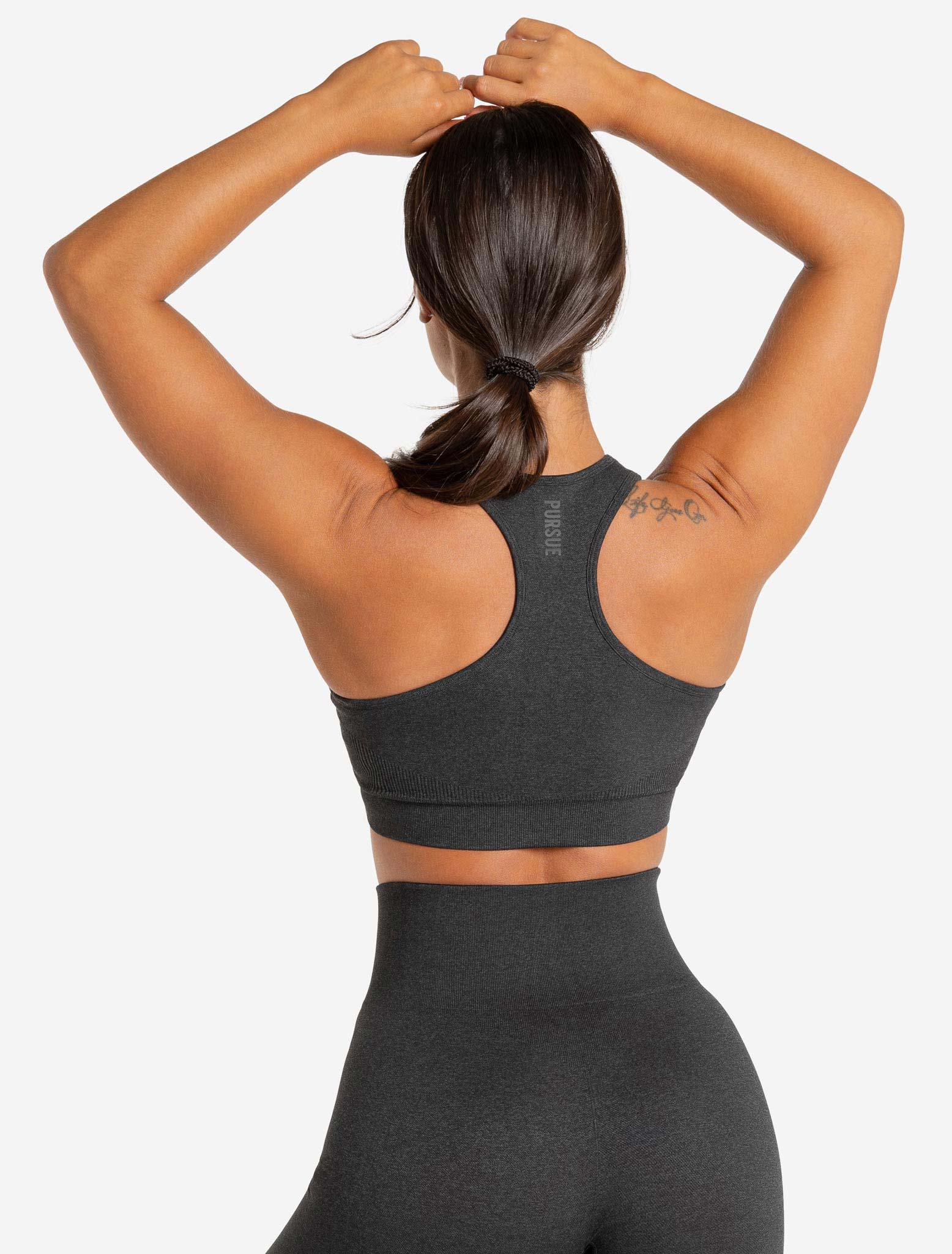 Core Seamless Sports Bra / Black Marl Pursue Fitness 2