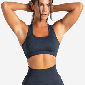 Core Seamless Sports Bra / Navy Marl Pursue Fitness 1