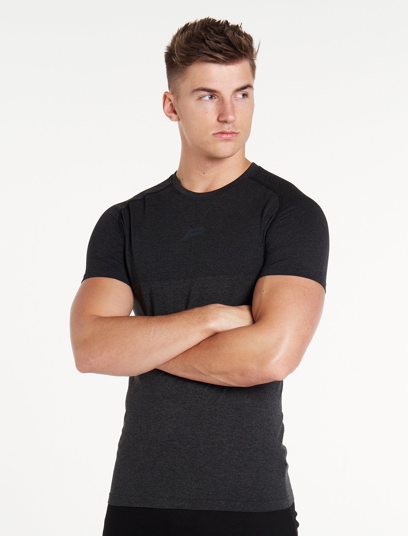 Core Seamless T-Shirt / Charcoal Marl Pursue Fitness 2