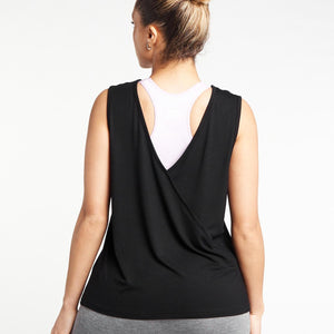 Crossover Tank Top / Black Pursue Fitness 2