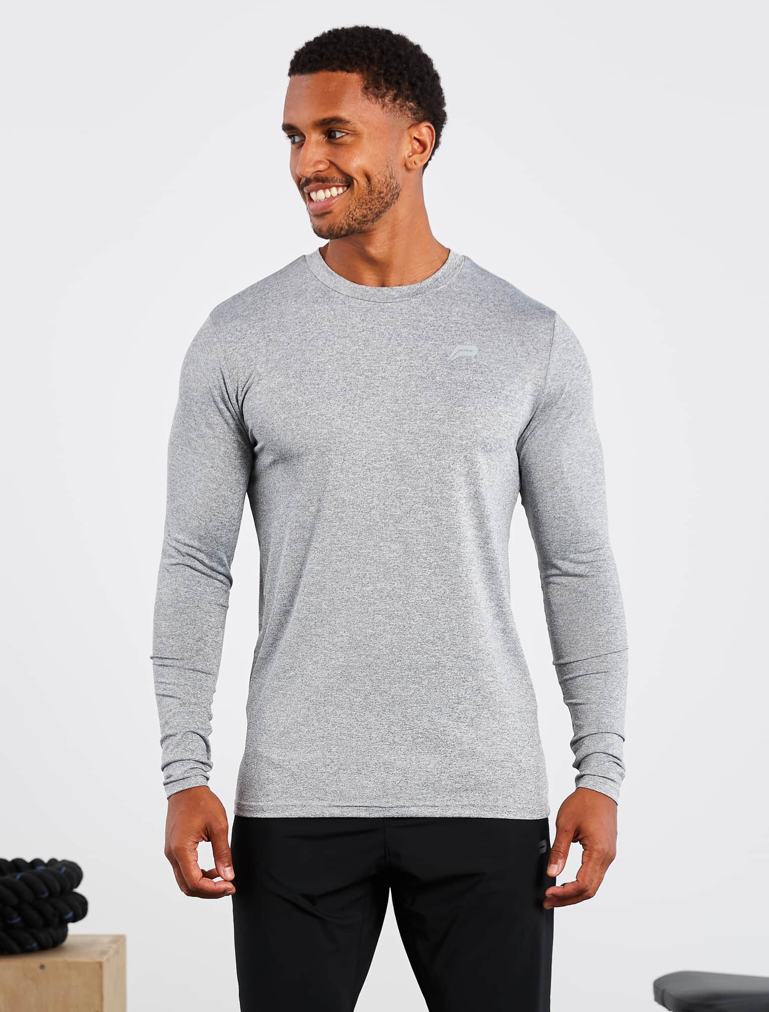 Hybrid Everyday Long Sleeve / Grey Marl Pursue Fitness 1