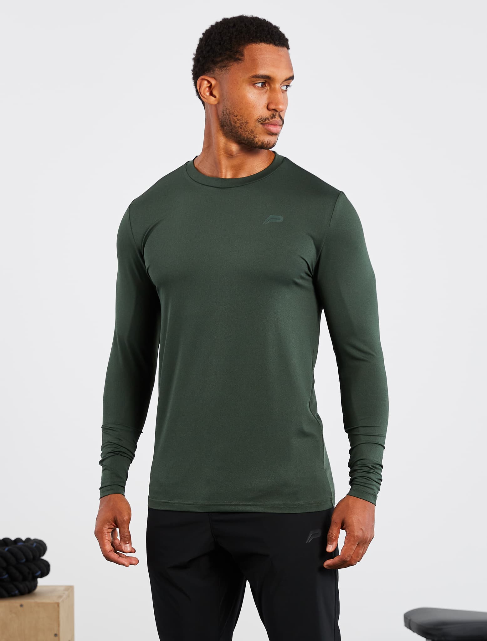 Hybrid Everyday Long Sleeve / Olive Marl Pursue Fitness 1