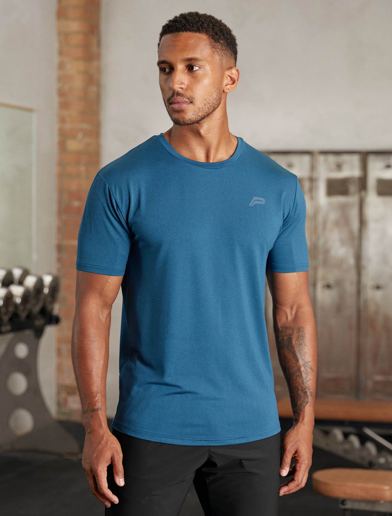 Hybrid Everyday T-Shirt / Blue Marl Pursue Fitness 1