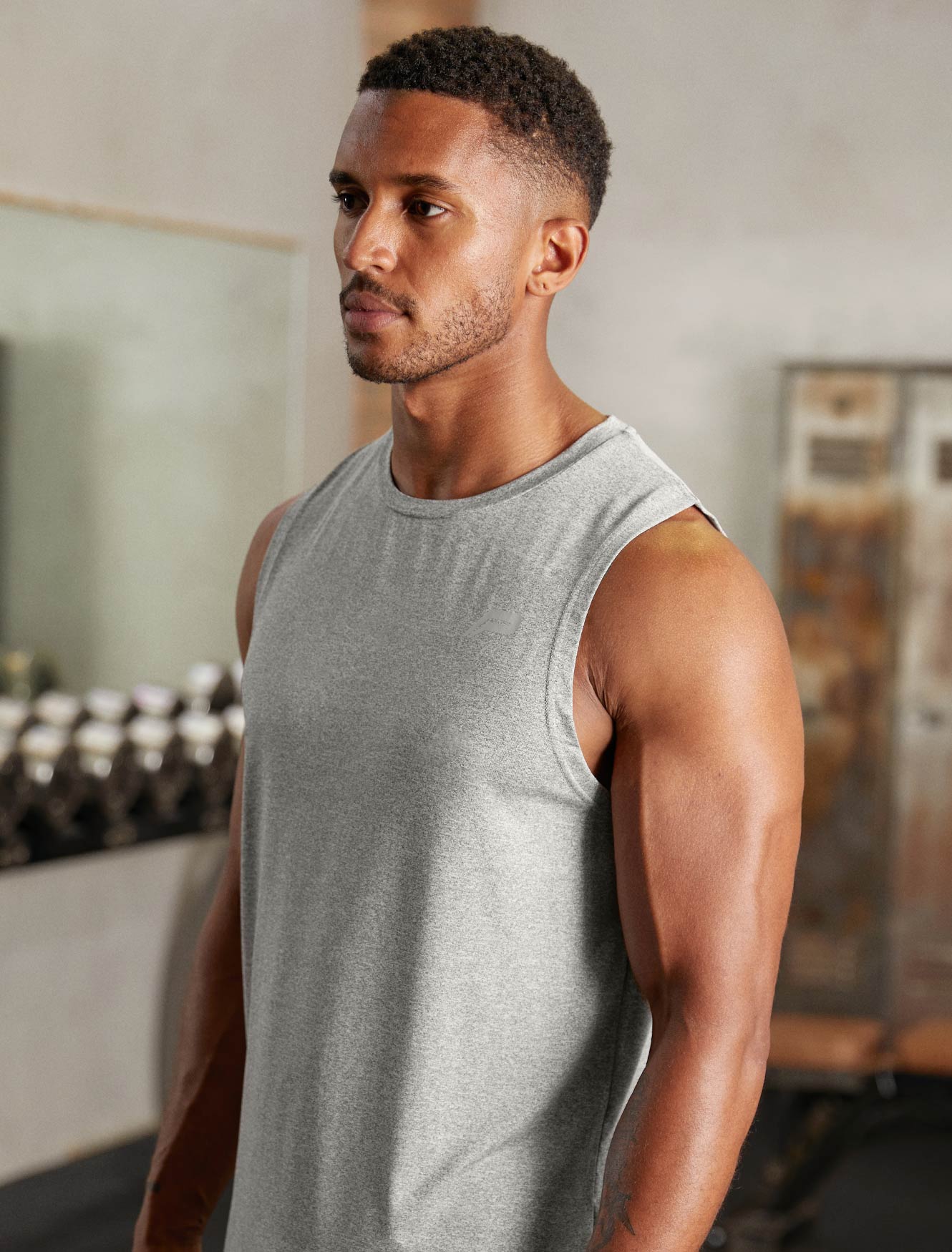 Hybrid Everyday Tank / Grey Marl Pursue Fitness 2