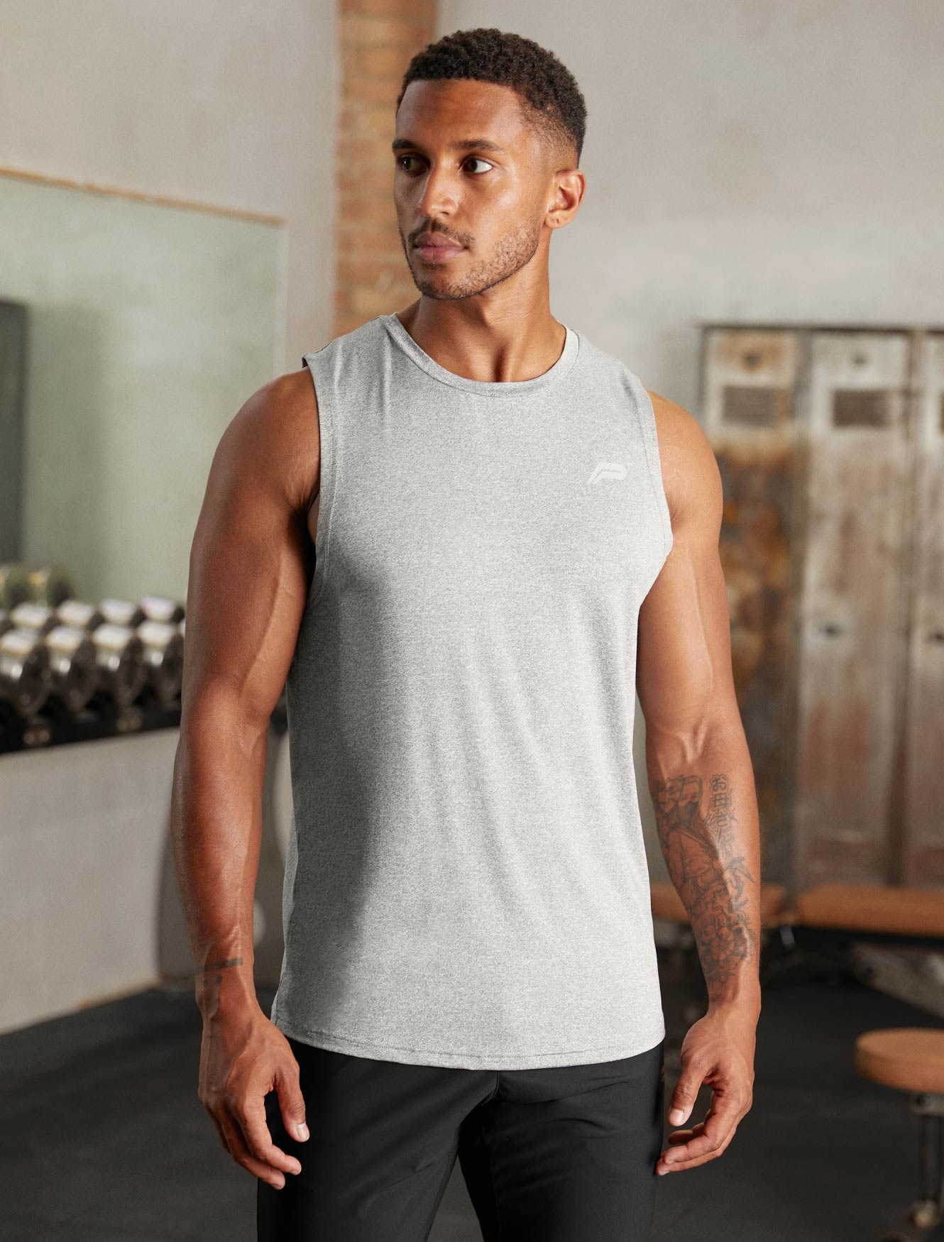 Hybrid Everyday Tank / Grey Marl Pursue Fitness 1