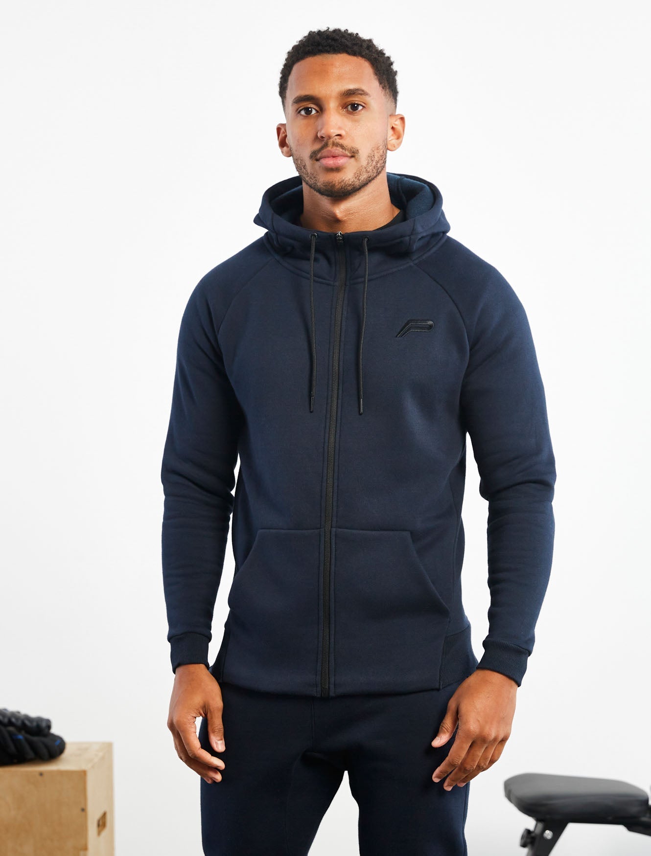 Icon Tapered Jacket / Dark Navy Pursue Fitness 1