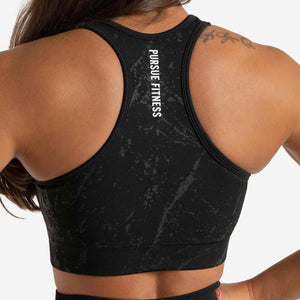 Marble Seamless Sports Bra / Black Pursue Fitness 2