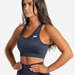 Marble Seamless Sports Bra / Navy Pursue Fitness 1