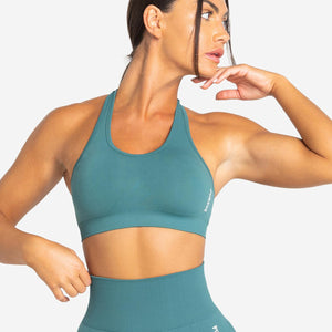 Move Seamless Sports Bra / Teal Pursue Fitness 1