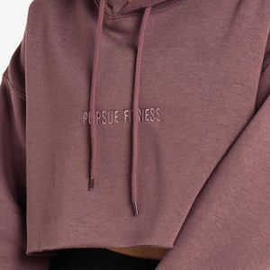 Oversized Crop Hoodie / Dusky Purple Pursue Fitness 2