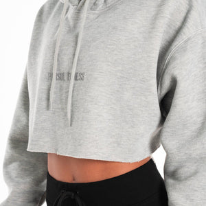 Oversized Crop Hoodie / Marl Grey Pursue Fitness 2