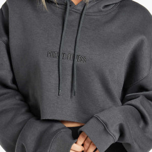 Oversized Crop Hoodie / Slate Pursue Fitness 2