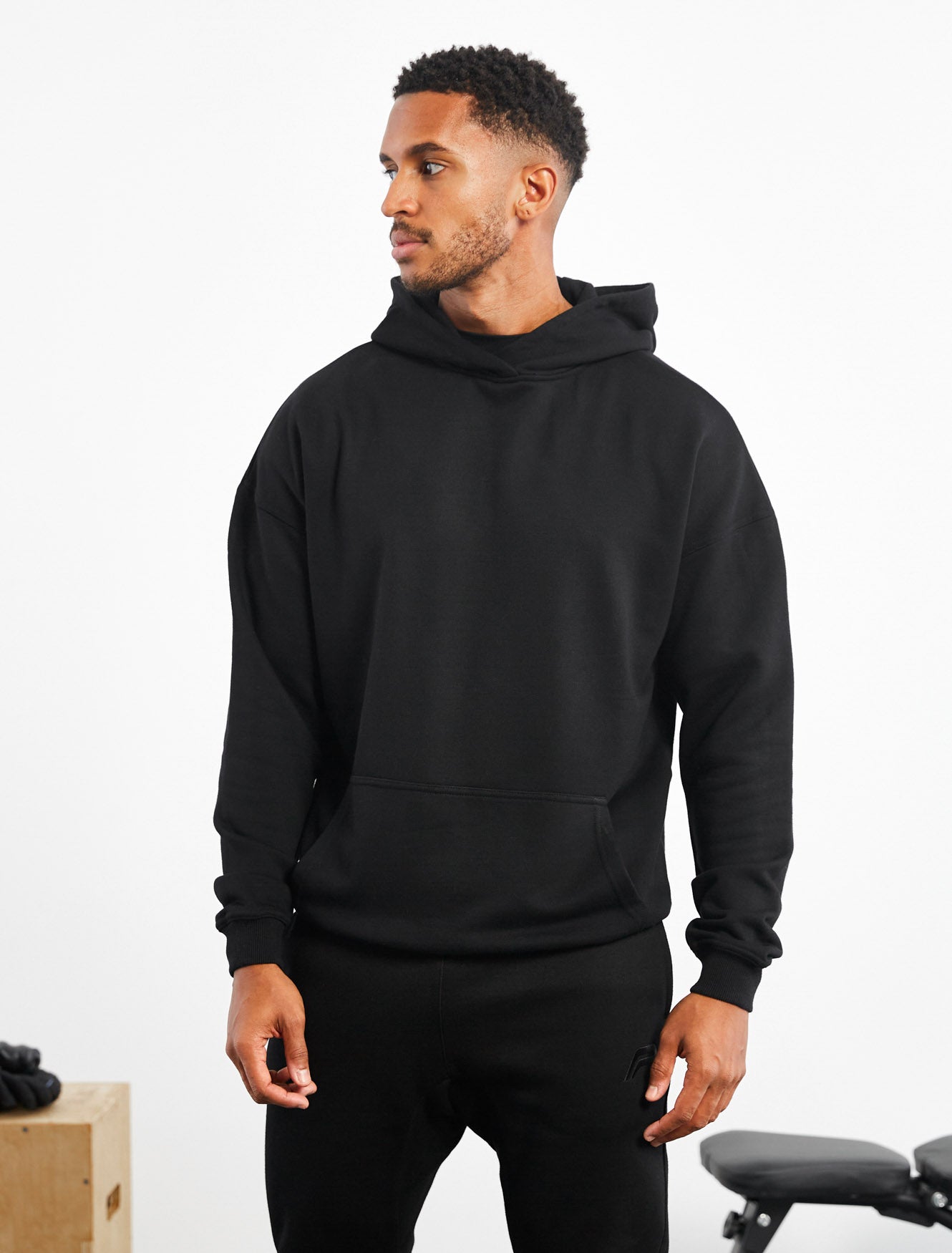 Oversized Hoodie / Black Pursue Fitness 1