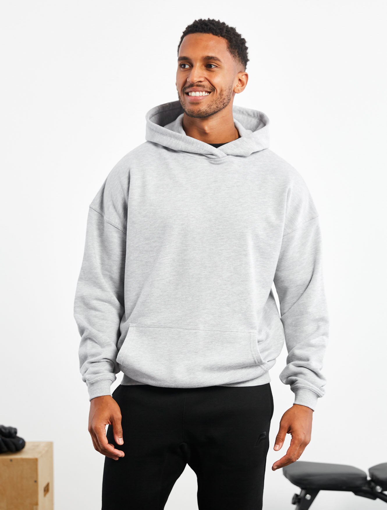 Oversized Hoodie / Grey Marl Pursue Fitness 1