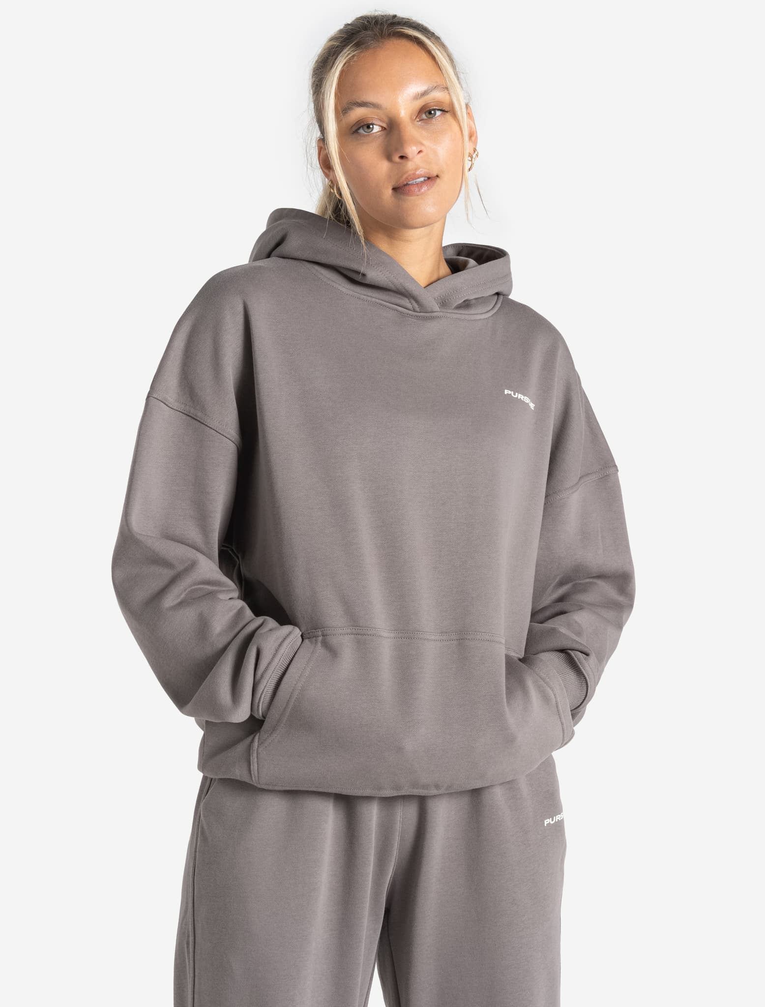 Oversized Hoodie / Mushroom Grey Pursue Fitness 1