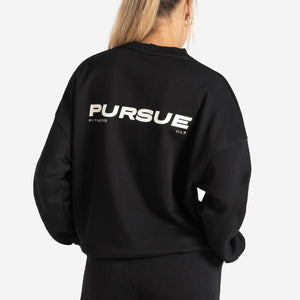 Oversized Sweatshirt / Black Pursue Fitness 1