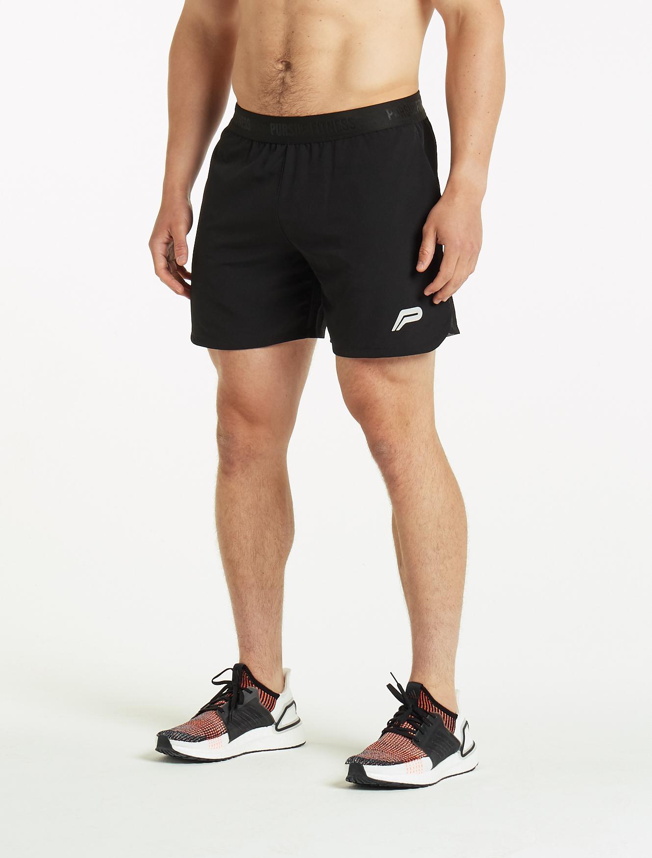 Performance Mid-Rise Shorts / Black Pursue Fitness 1