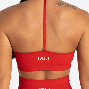 Scrunch Seamless Sports Bra / Candy Red Pursue Fitness 2