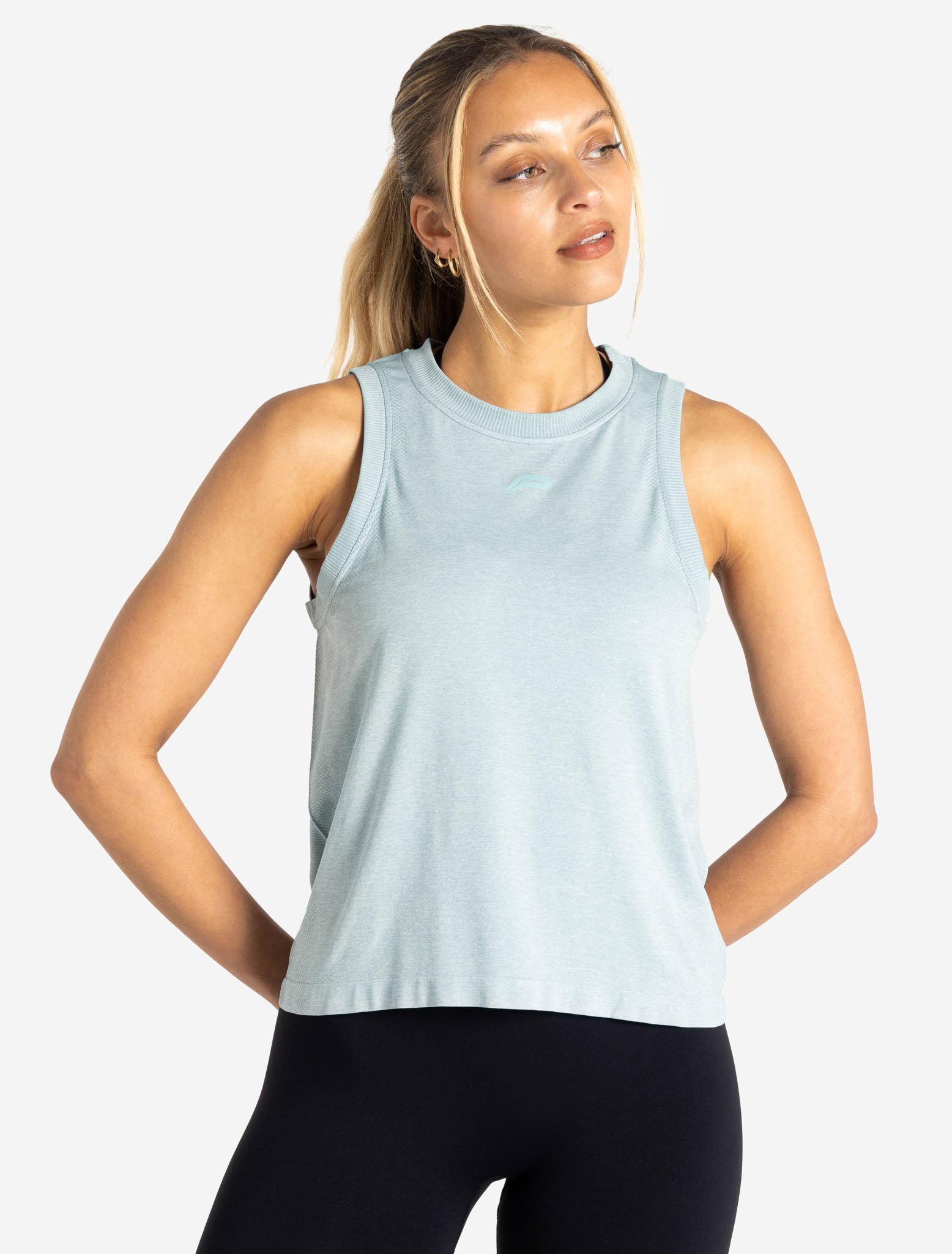 Seamless Tank / Seafoam Green Marl Pursue Fitness 1