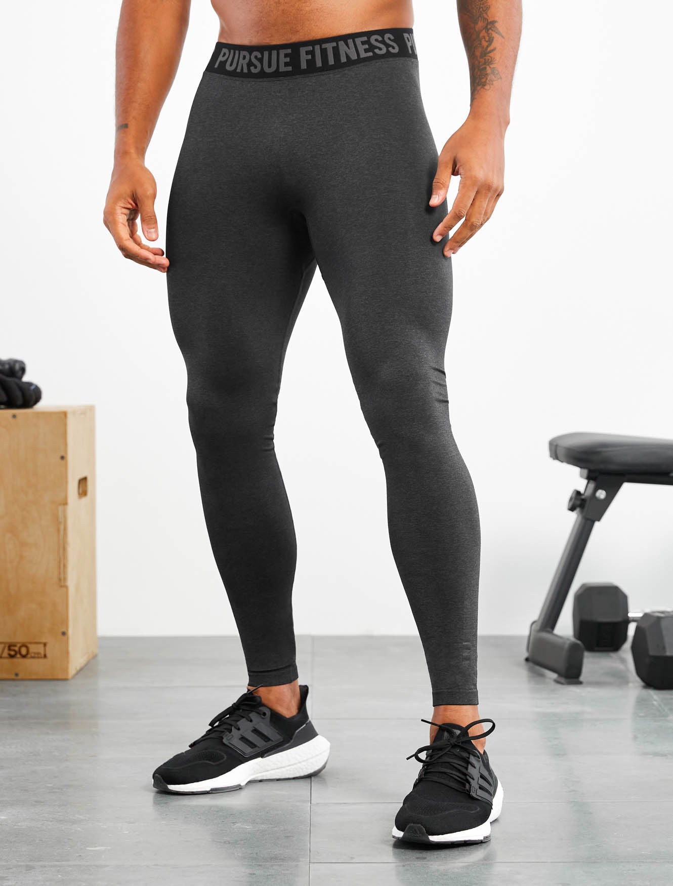 Seamless Training Leggings / Black Marl Pursue Fitness 2