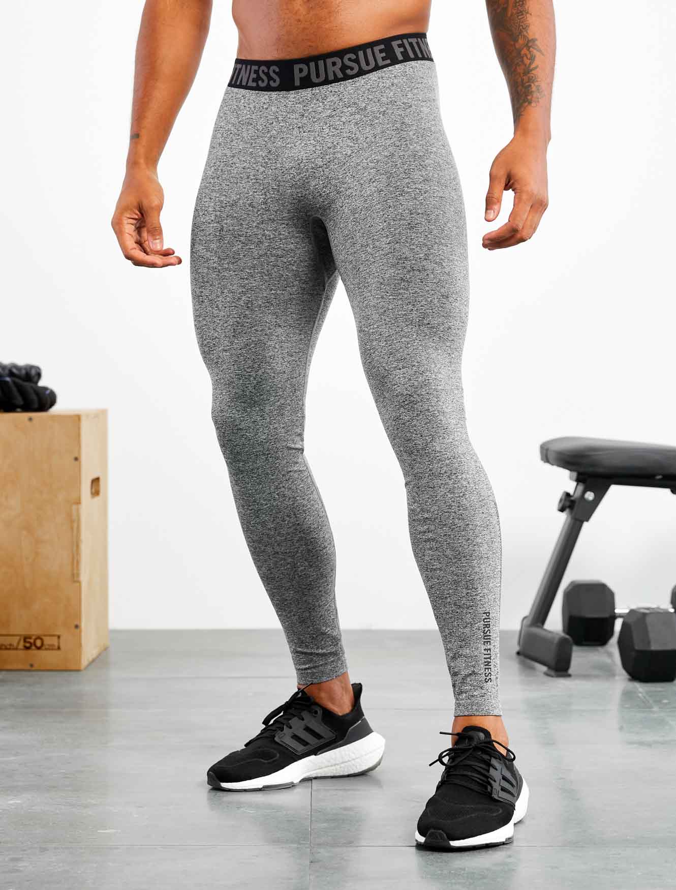 Seamless Training Leggings / Grey Marl Pursue Fitness 2