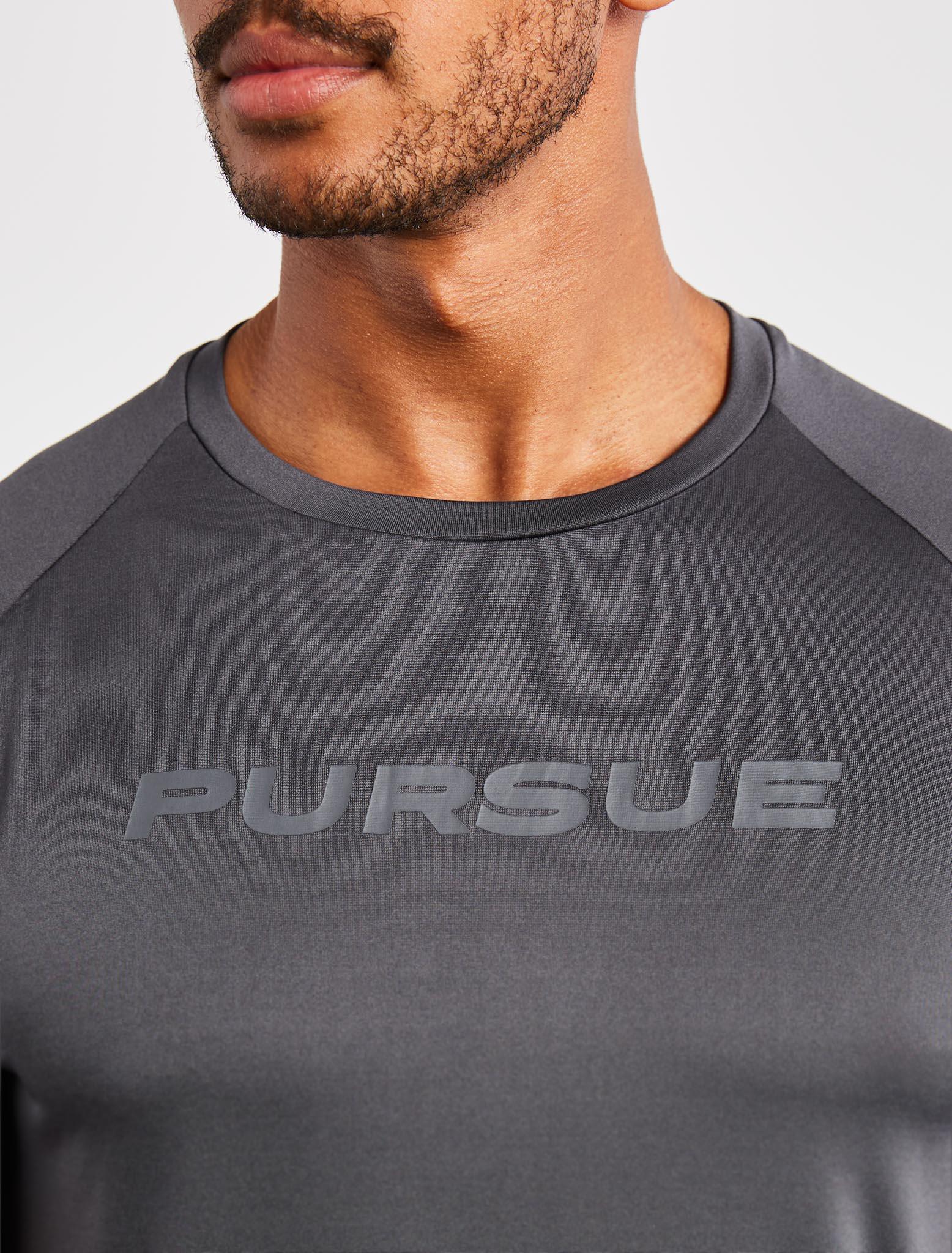 Statement T-Shirt / Onyx Grey Pursue Fitness 2