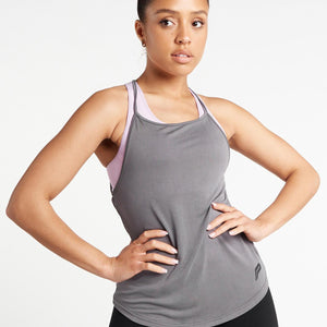 Strappy Back Vest / Grey Pursue Fitness 2