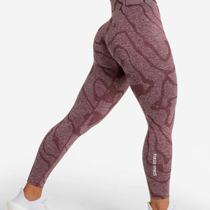 Sustainable Seamless Leggings / Burgundy Pursue Fitness 1