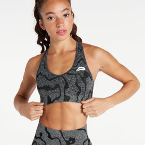 Sustainable Seamless Sports Bra / Black Pursue Fitness 1