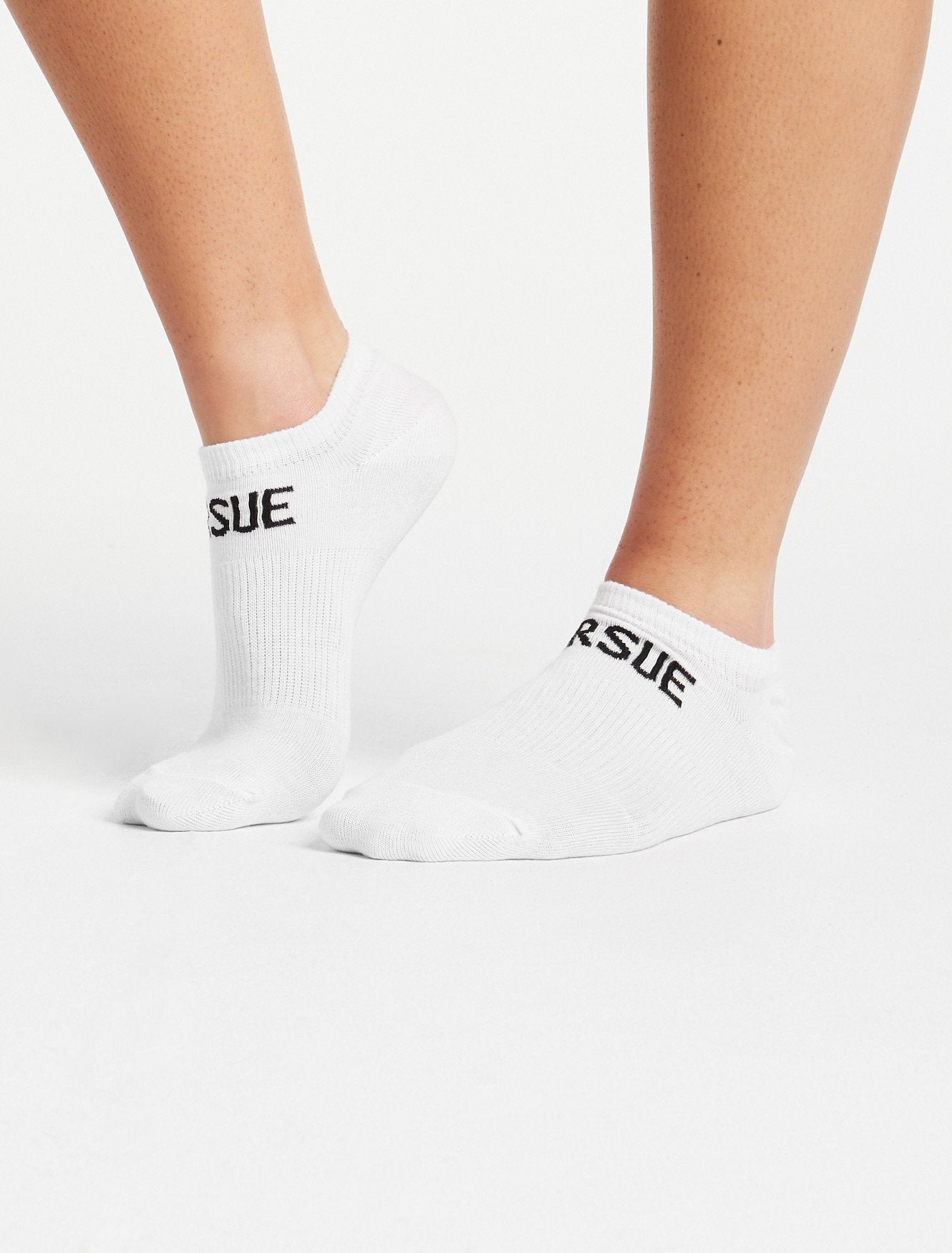 Trainer Socks / White (Unisex) Pursue Fitness 1