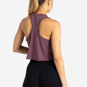 Wave Crop Tank / Plum Pursue Fitness 2