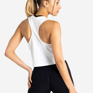 Wave Crop Tank / White Pursue Fitness 2