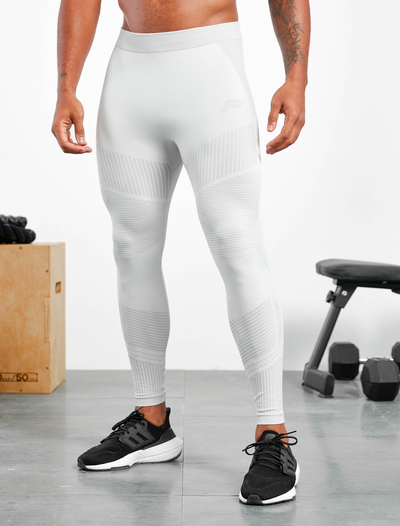 Xeno Seamless Leggings / White.Grey Pursue Fitness 2